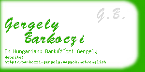 gergely barkoczi business card